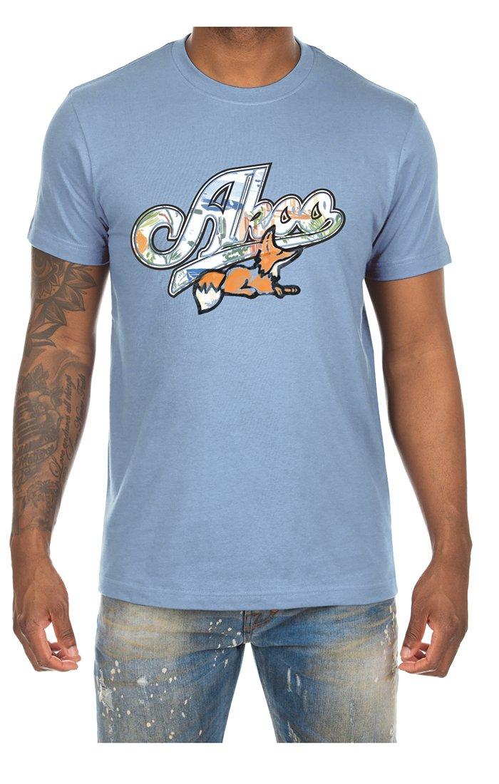 AKOO Men's Snobby Coastline Short Sleeve Tee - Blue - BLUE